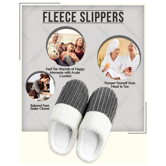 ‼️$5 SALE‼️ NY THREADS Cozy Fleece Slippers - Picture 6 of 16